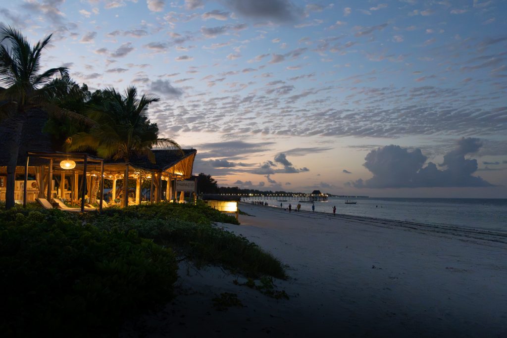 Jambiani Beach mit Abendstimmung, Sharazd Boutique Hotel, Sansibar, Tansania