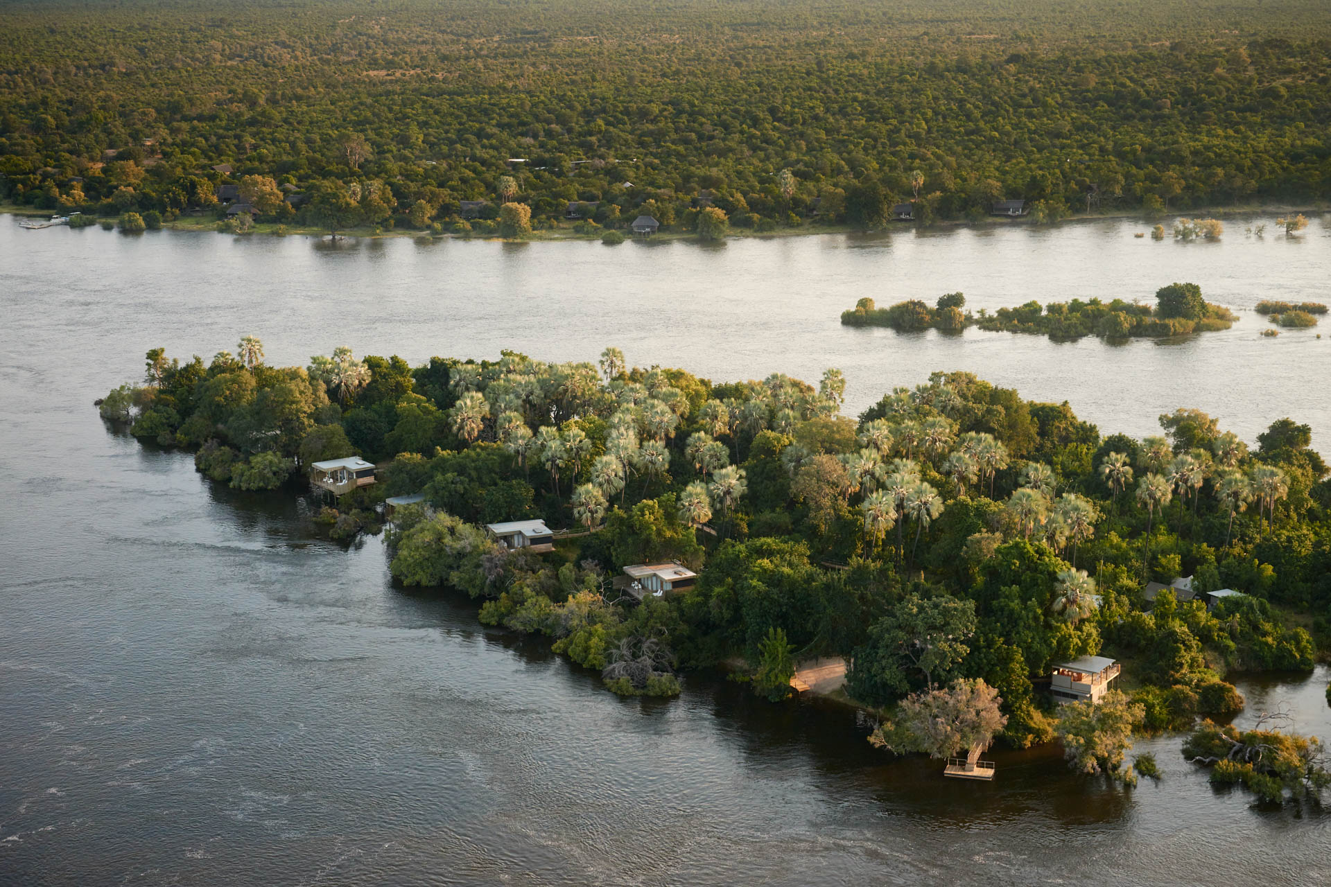 Zambezi Crescent, Victoria Falls River Lodge, Zambezi River, near Victoria Falls, Zimbabwe.