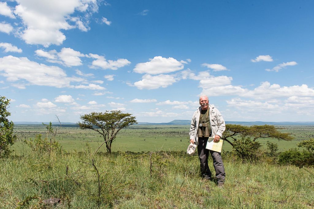 Klaus Cholewa auf Safari in Tansania