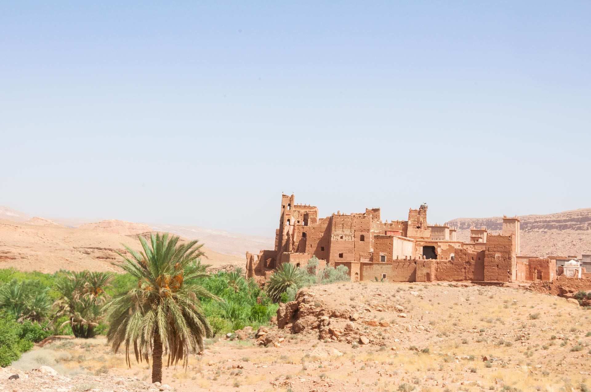 Strasse der Kasbah in Marokko