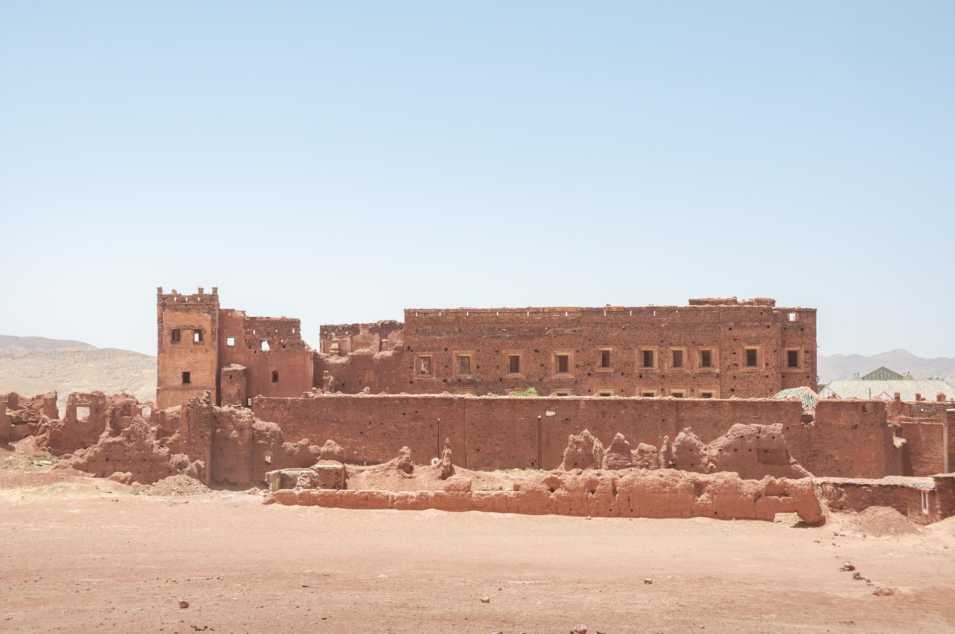 Strasse der Kasbah in Marokko